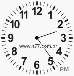 Relógio 14h24min