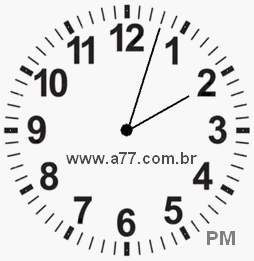 Relógio 14h3min
