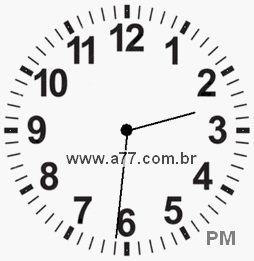 Relógio 14h31min