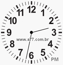 Relógio 14h32min