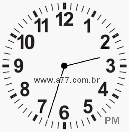 Relógio 14h33min