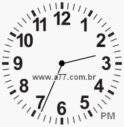 Relógio 14h34min