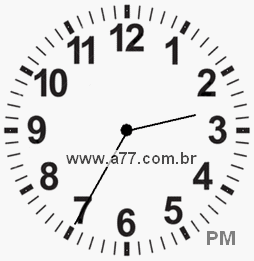 Relógio 14h35min