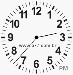 Relógio 14h37min