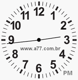 Relógio 14h44min