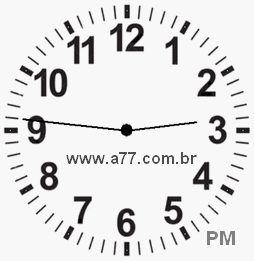 Relógio 14h46min