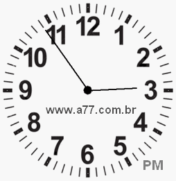 Relógio 14h54min