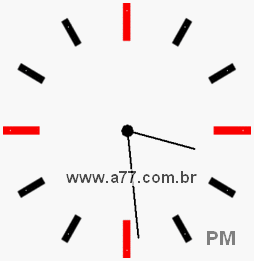 Relógio 15h29min