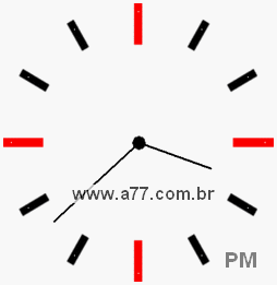 Relógio 15h38min