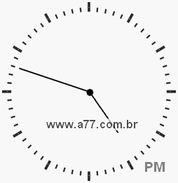 Relógio 16h48min