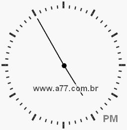 Relógio 16h55min