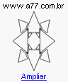 Stencil Estrela Formada Por Triângulos