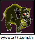 Imagem Negativa de Elefante