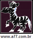 Imagem Negativa de Zebra