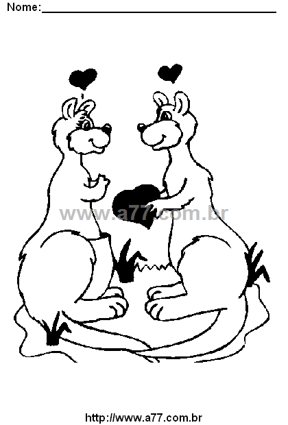 Desenho Para Colorir Romance, Amor, Casamento