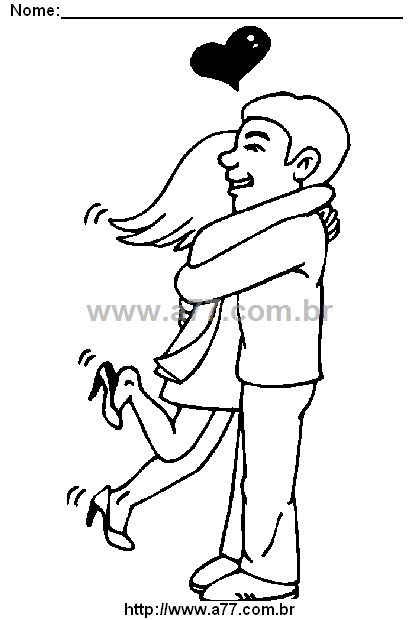 Desenho Para Colorir Amor, Casamento