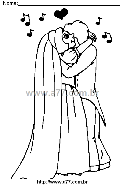 Desenho Para Colorir Amor, Romance