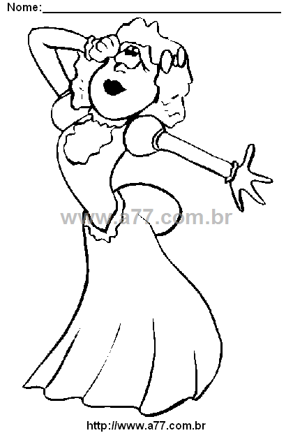 Desenho Para Colorir Artista