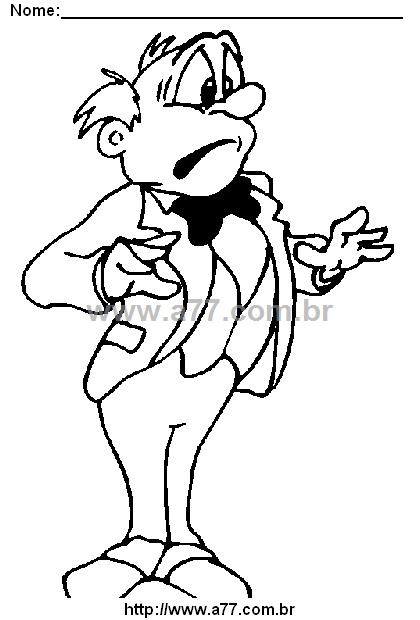 Desenho Para Colorir Artista, Arte