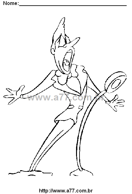 Desenho Para Colorir Artista