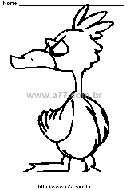 Desenho Para Colorir Animal Bípede