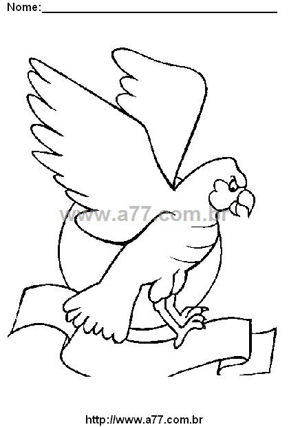 Desenho Para Colorir Pássaro