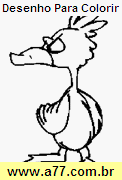 Desenho Para Colorir Animal Bípede