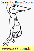 Desenho Para Colorir Animal Bípede