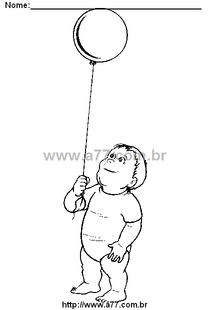 Desenho Para Colorir Bebês, Crianças