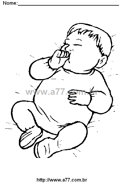 Desenho Para Colorir Bebês