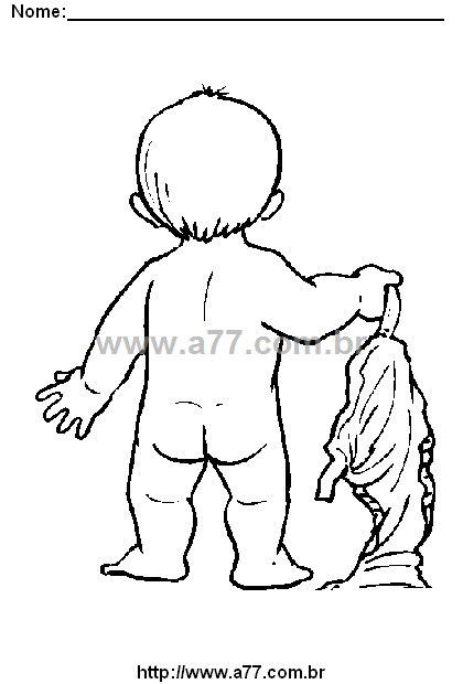 Desenho Para Colorir Bebê, Criança