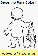 Desenho Para Colorir Bebê, Criança