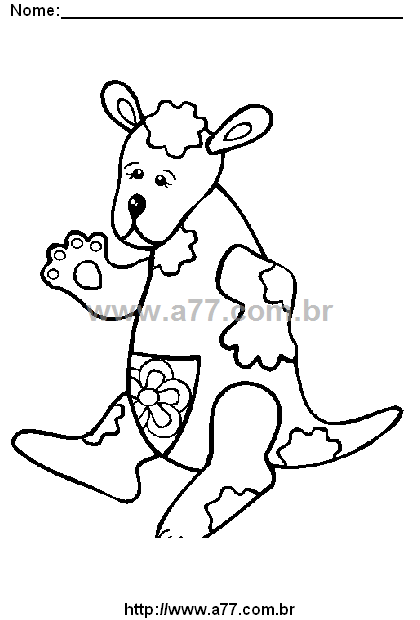 Desenho Para Colorir Bichinho de Pelúcia