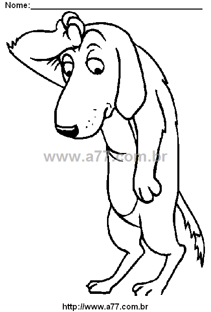 Desenho Para Colorir Cachorrinho