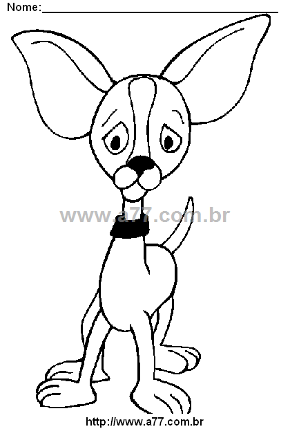 Desenho Para Colorir Anima de Estimação