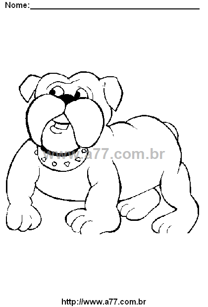 Desenho Para Colorir Cachorrinho