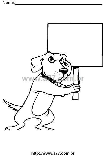 Desenho Para Colorir Cachorrinho