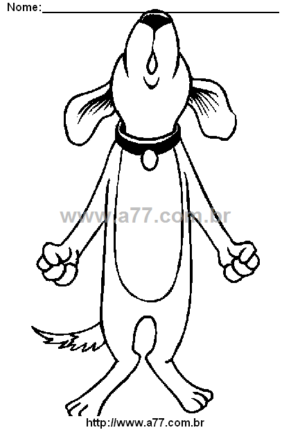 Desenho Para Colorir Cachorrinho
