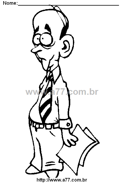 Desenho Para Colorir Caricatura