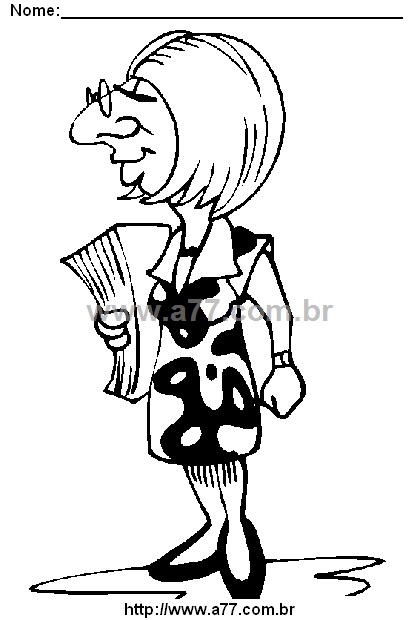Desenho Para Colorir Caricatura