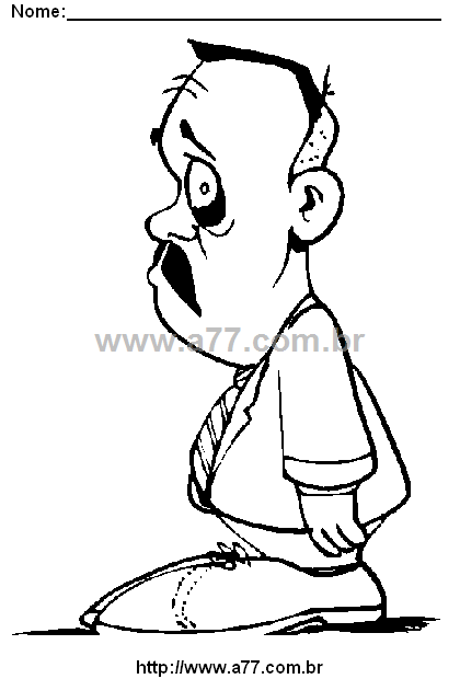 Desenho Para Colorir Caricatura