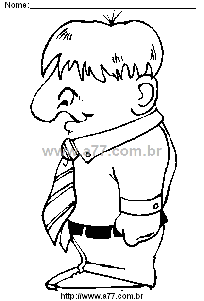 Desenho Para Colorir Caricatura