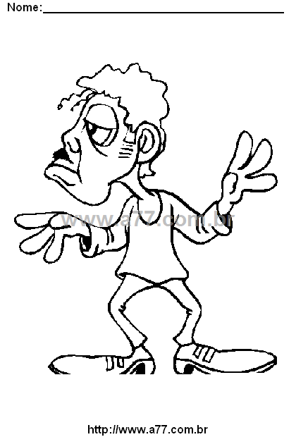 Desenho Para Colorir Caricatura