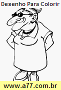 Desenho Para Colorir Caricatura
