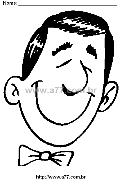 Desenho Para Colorir Fisionomia Humana