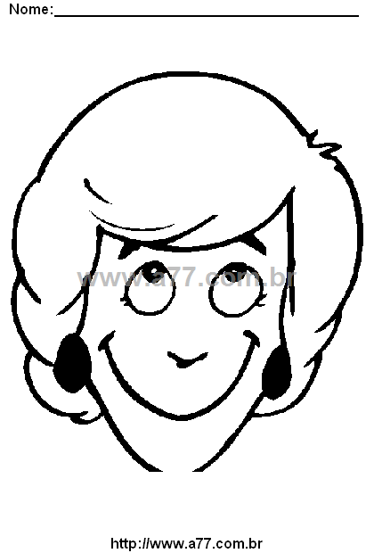 Desenho Para Colorir Fisionomia de Gente
