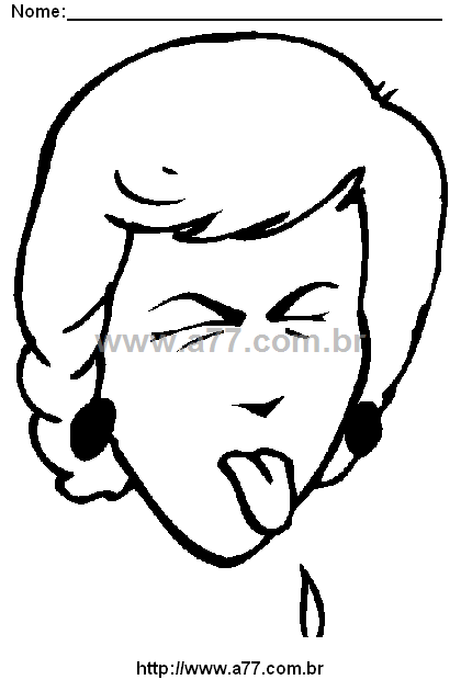 Desenho Para Colorir Fisionomia Humana