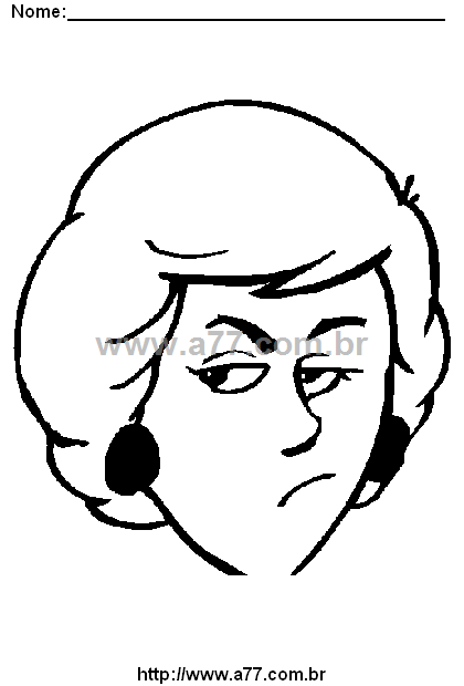 Desenho Para Colorir Fisionomia de Gente