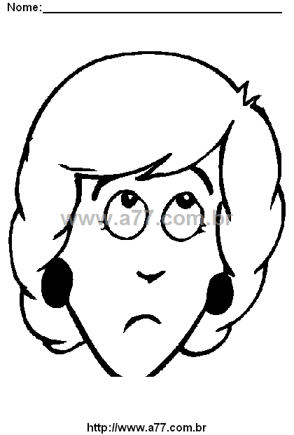 Desenho Para Colorir Fisionomia Humana