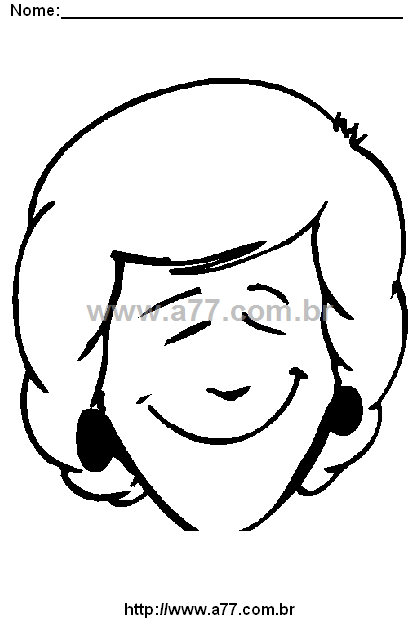 Desenho Para Colorir Fisionomia Humana